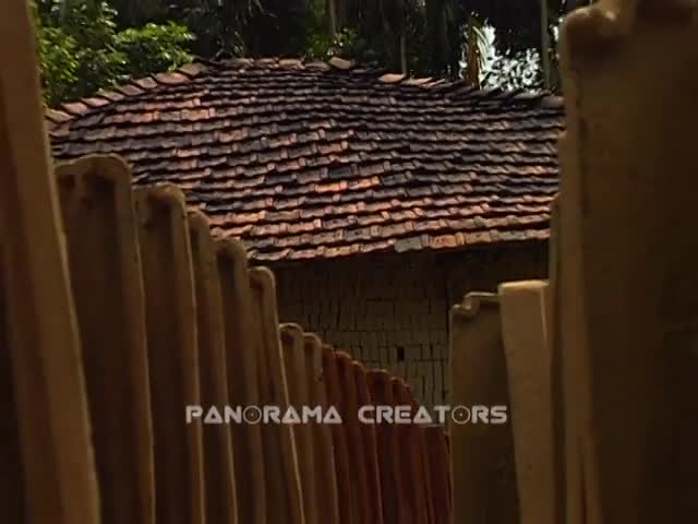 ⁣যশোরের কেশবপুরে মাটির টালি তৈরী WONDERFUL ROOF TILES MADE OF MUD