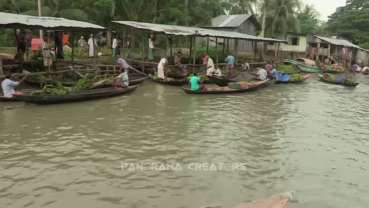 ⁣বাংলাদেশের বিখ্যাত ভাসমান বাজার Famous Floating Market in Bangladesh