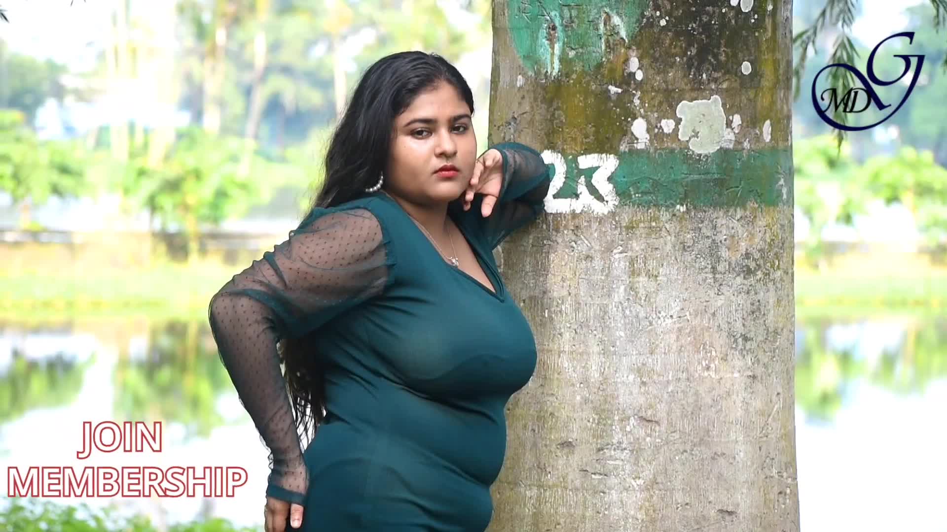 MEGHA DAS GHOSH IN DARK GREEN STYLISH BODYCON VIDEO   WESTERN OUTFIT FASHION SHOOT